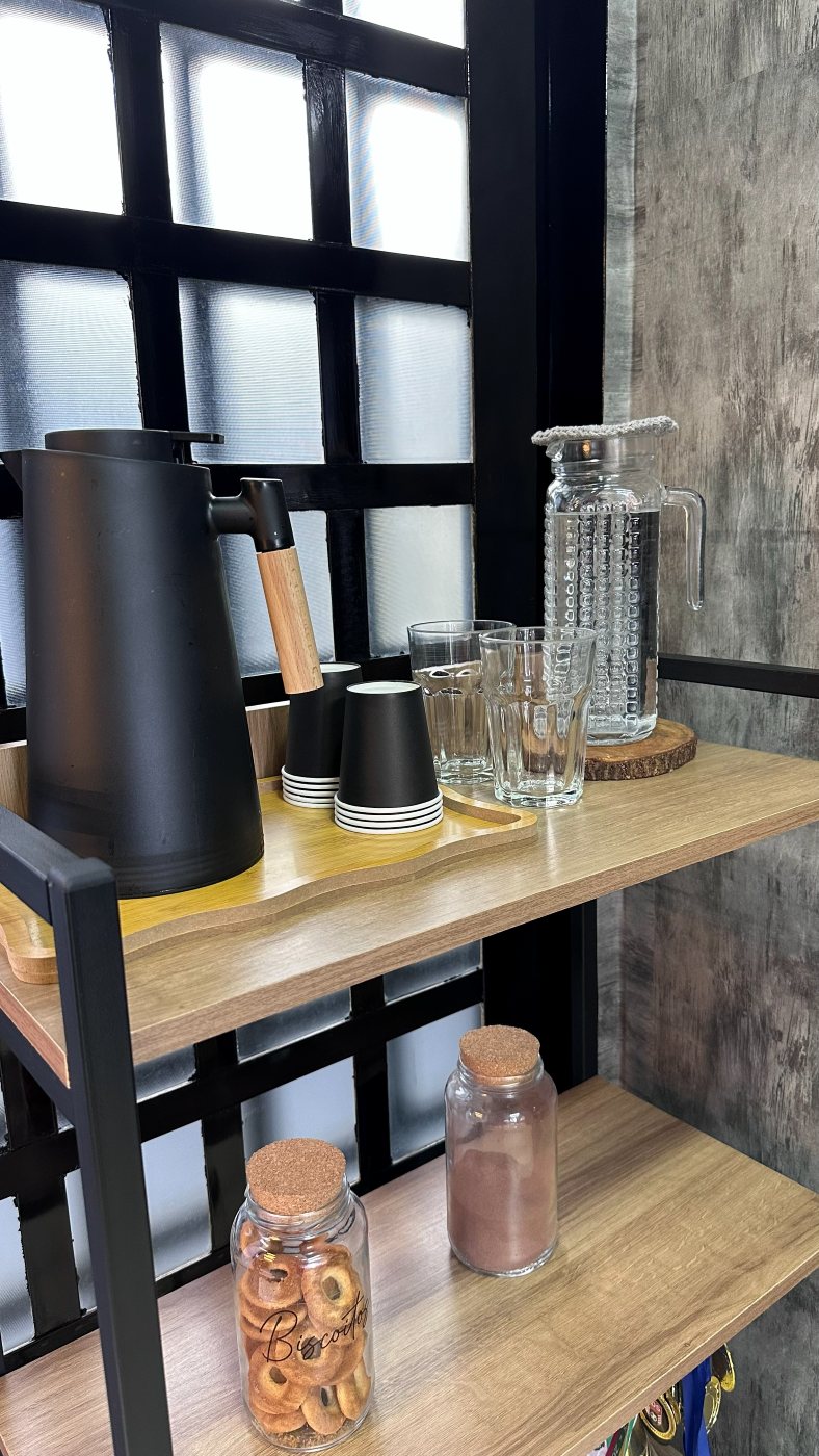 Detalhe do ambiente da Capita Barber Shop