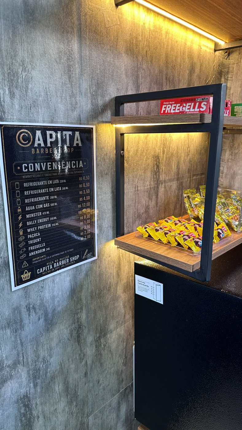 Atendimento e bastidores da Capita Barber Shop